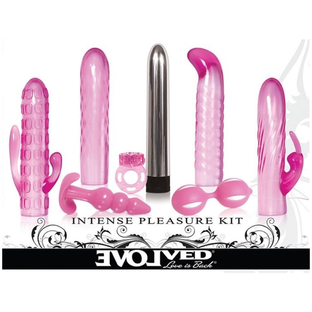 Set of erotic products with vibrator from Evolved guaranteed for 5 years.