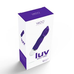 Luv purple clitoris stimulator by Vedo awakens and stimulates your clitoris.