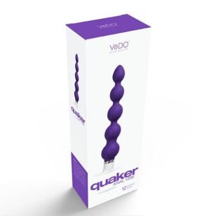 Vibrateur anal Quaker de Vedo en silicone mauve