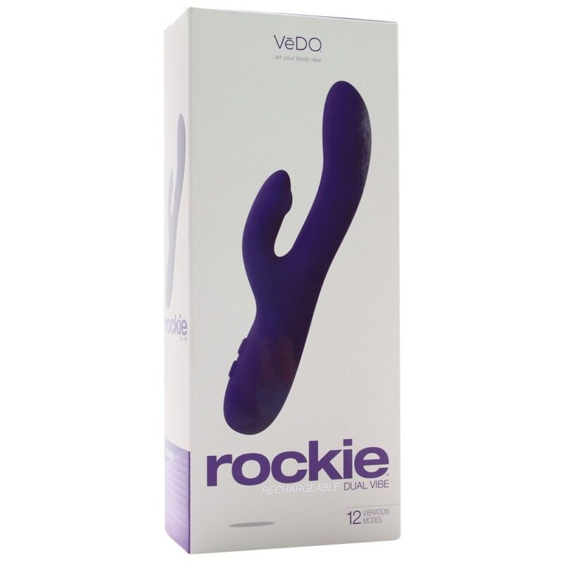Vibrateur double action Rookie indigo rechargeable de Védo