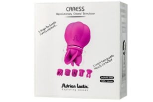 Caress rechargeable and waterproof clitoris stimulator from Adrien Lastic.