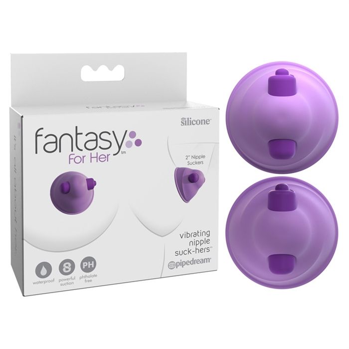 Vibrateur avec suçe pour mamelons en silicone imperméable avec vibration.