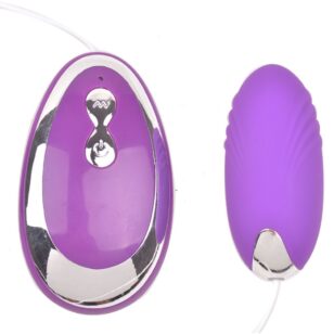 Vibrating silicone purple egg with 20 speed