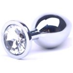 Dildo anal avec bijoux diamant de grandeur moyen