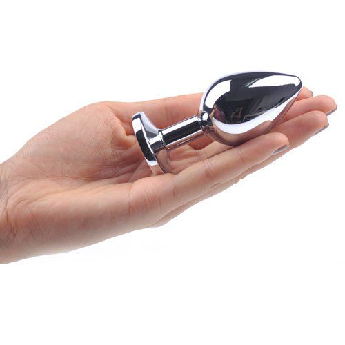 Medium anal plug with clear diamond jewelry - Image 2