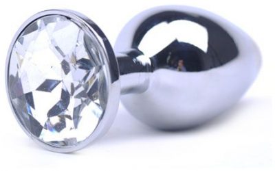 Dildo anal avec bijoux diamant de grandeur large