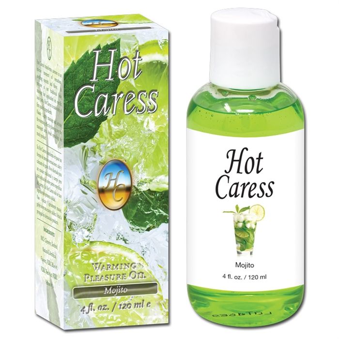 Hot Caresse a été conçu pour un massage goûteux, réchauffant et stimulant..