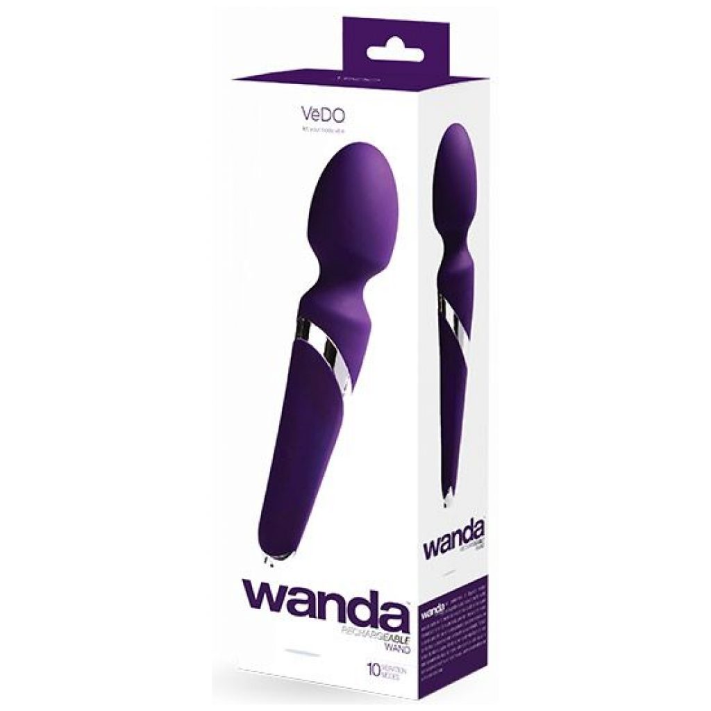Le vibromasseur Wanda rechargeable mauve est peut-être le vibromasseur rechargeable le plus puissant du marché.
