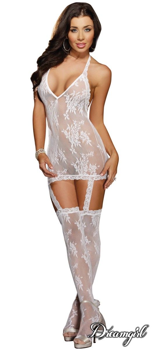 Lingerie Dreamgirl Bodystocking blanc Florence