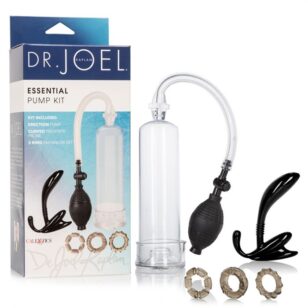 Ensemble pompe à pénis Essential du Dr. Joel anneaux et dildo anal