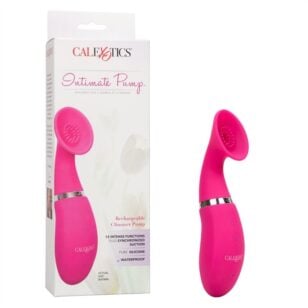 Climaxer rechargeable pink silicone clitoris pump.
