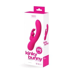 Vibrateur lapin Kinky Bunny rose rechargeable de Vedo