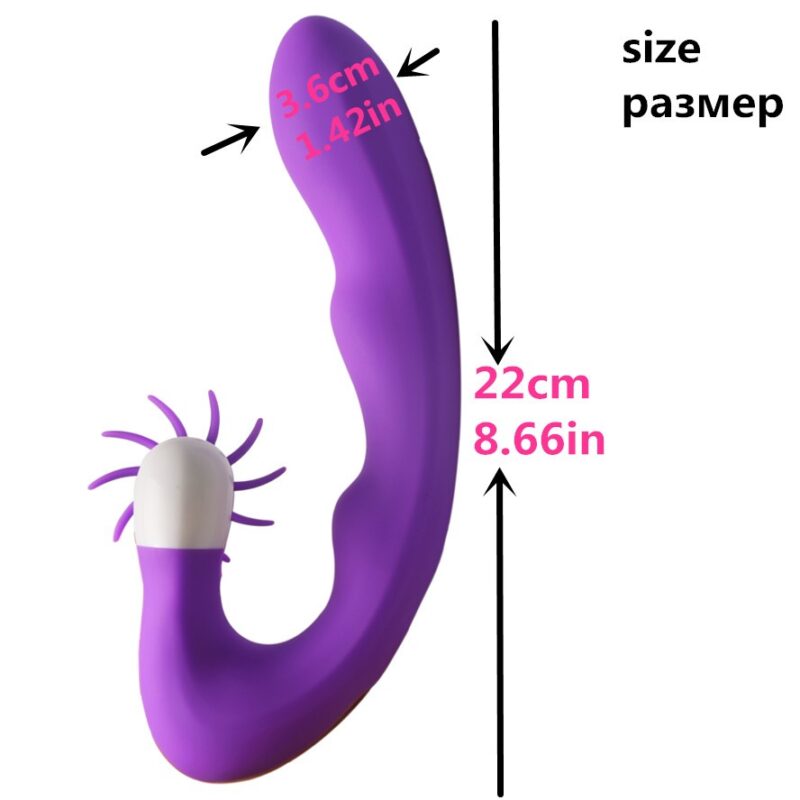 Hotwheel dual action vibrator with heating and tongue - Image 3