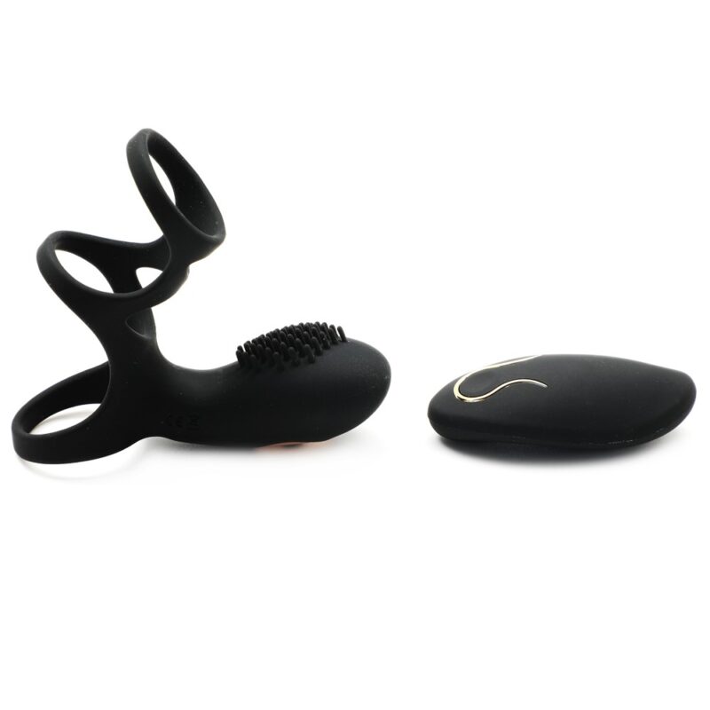 Anneau vibrant pour pénis rechargeable avec télécommande Kayla - Image 4