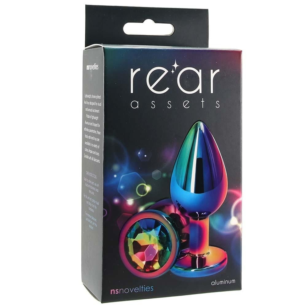 Medium aluminium Rainbow Anal Plug