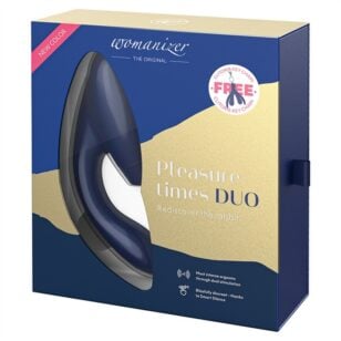 Womanizer Duo blue rechargeable with vibrator