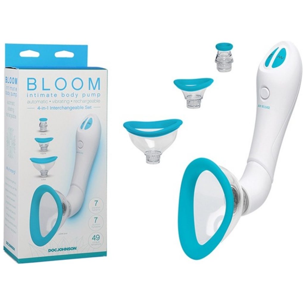 Additional features for the Bloom clitoris, vulva and nipple pump.