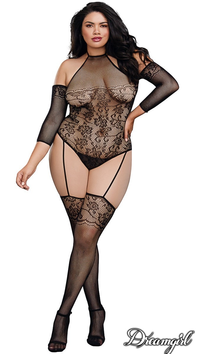 Bodystocking tailles plus sans couture aux épaule de Dreamgirl - Image 2