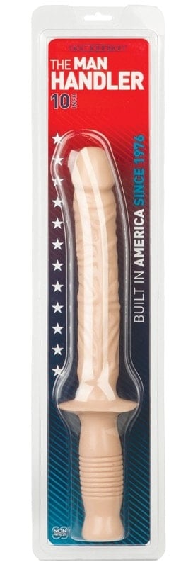 The classic Manhandler 14.5 inch dildo with handle presents itself as an innovative solution!