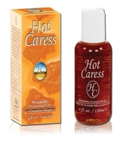 Introduisant la lotion chauffante Hot Caress Érable Canadien, la révolution dans l'univers des massages intimes.